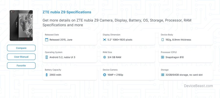 nubia Z9